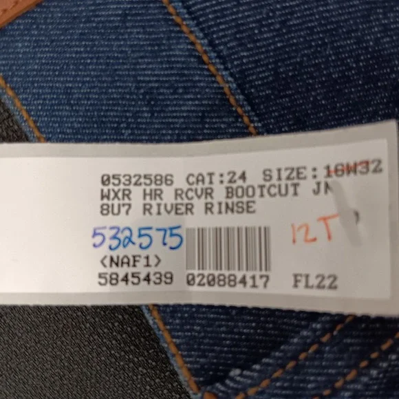 Lands End Women's Dark Wash Bootcut Denim Jeans Blue Mid Rise Size 12 Tall NEW - Picture 12 of 14